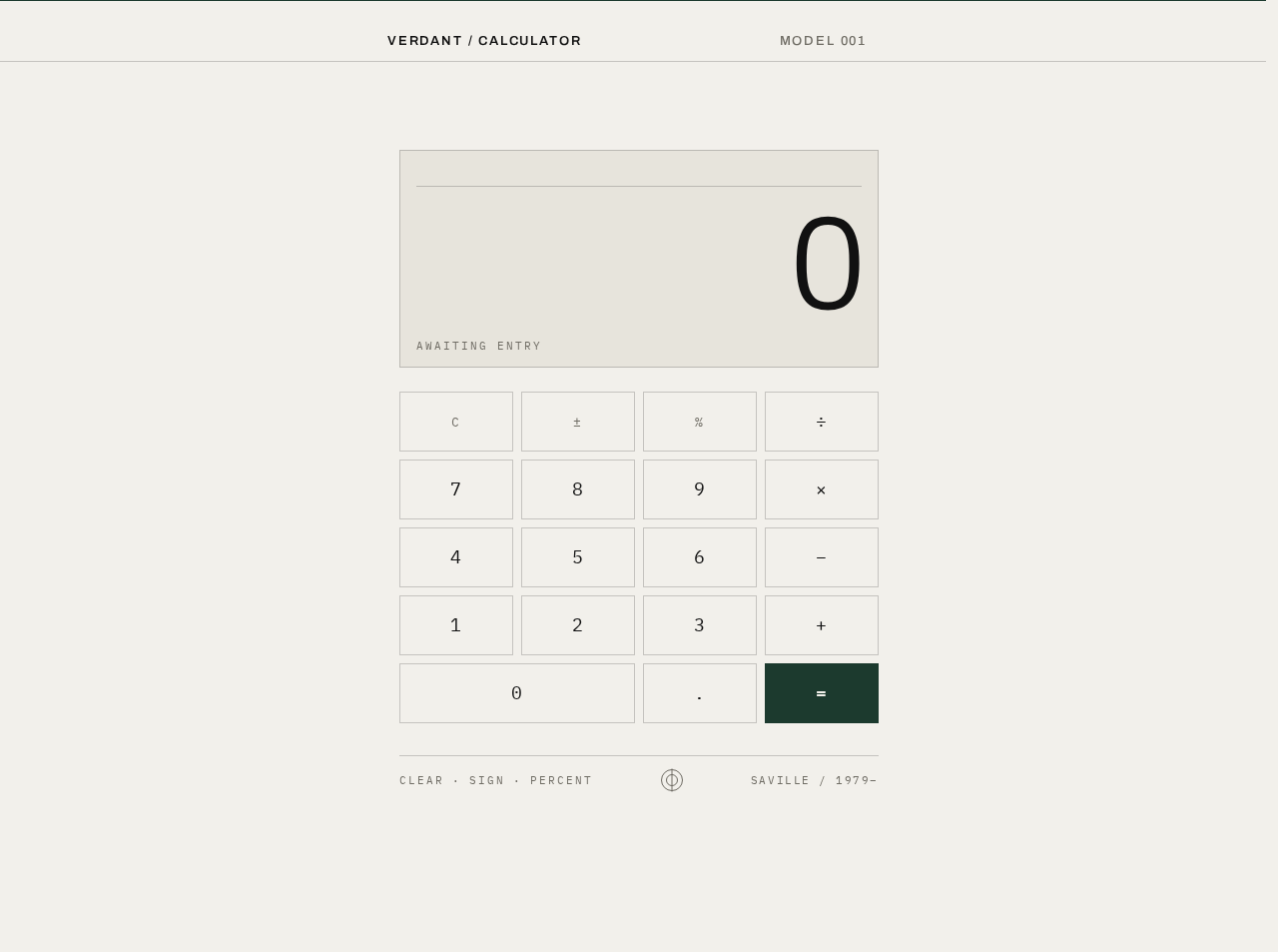 Calculator design preview