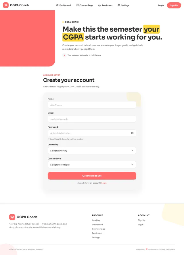 Sign Up