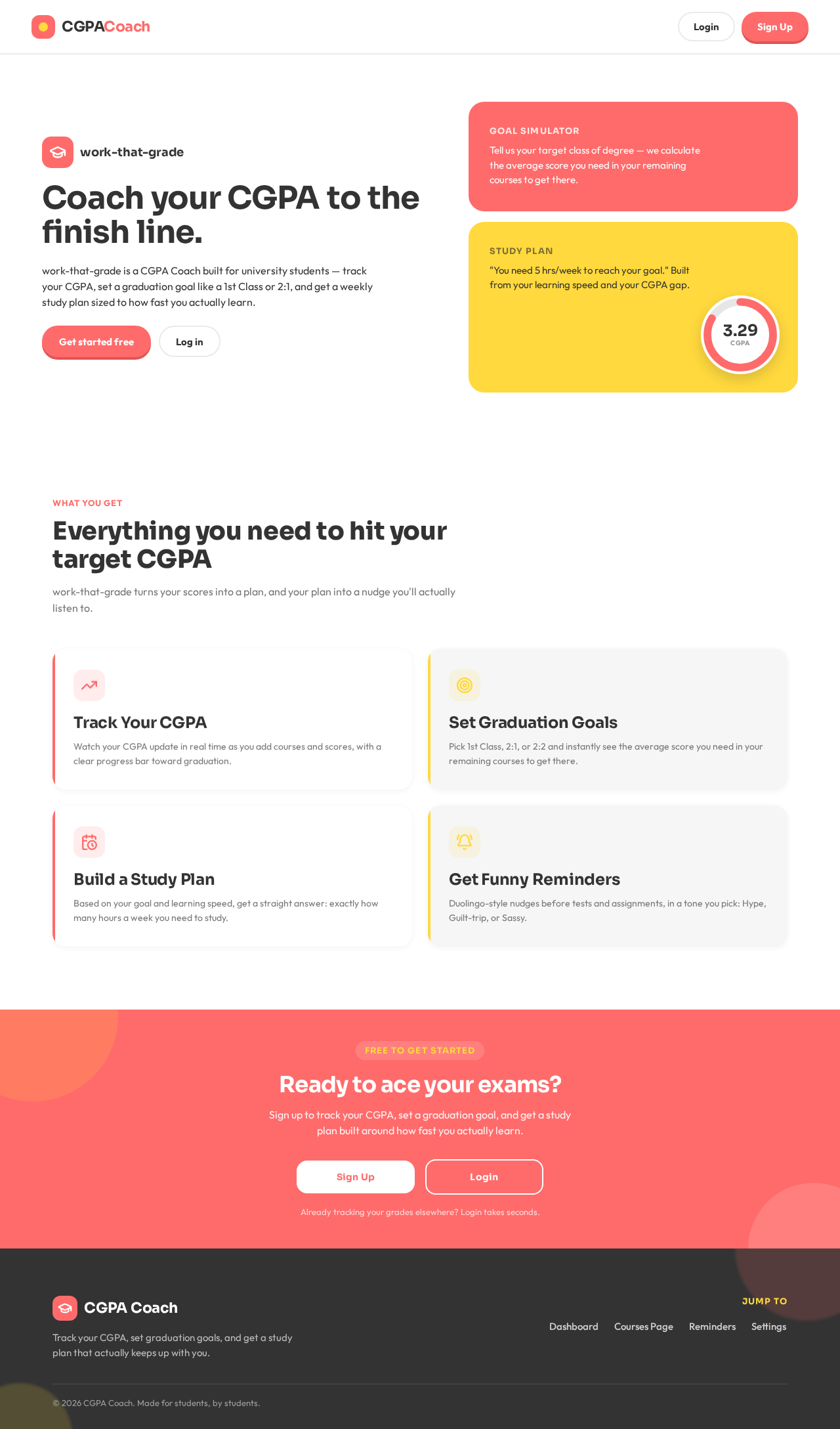 Landing design preview
