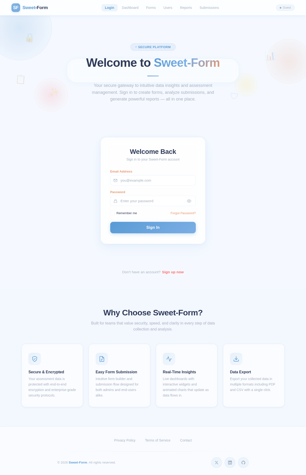 Login design preview