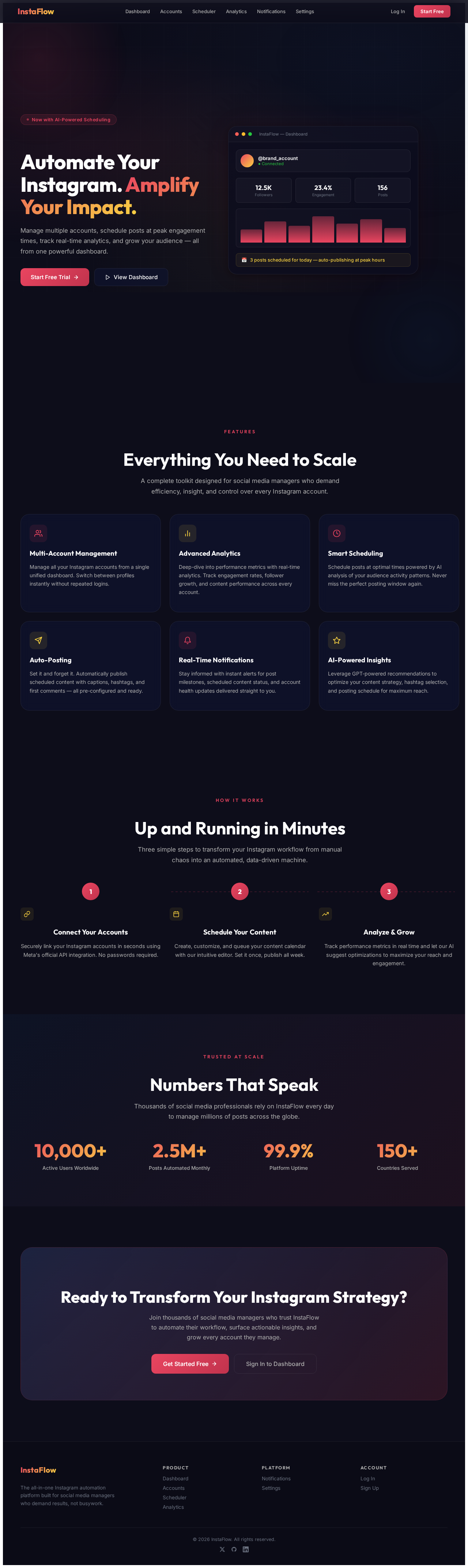 Landing design preview