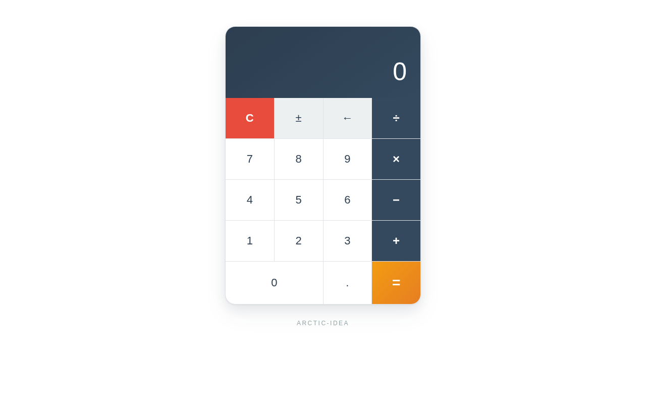 Calculator design preview