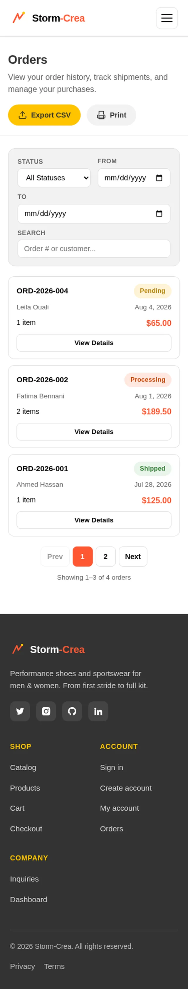 Orders