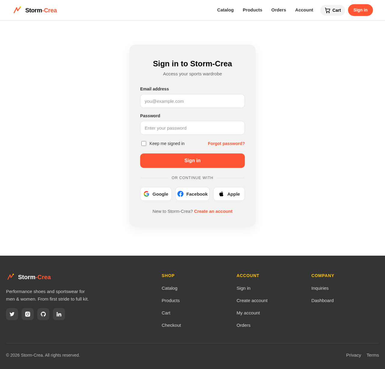 Login design preview