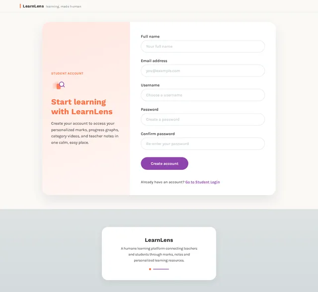 Student Sign Up