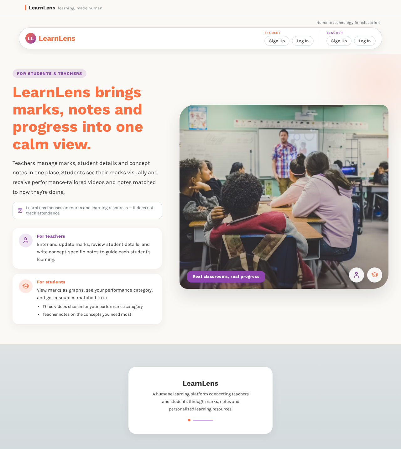 Landing design preview
