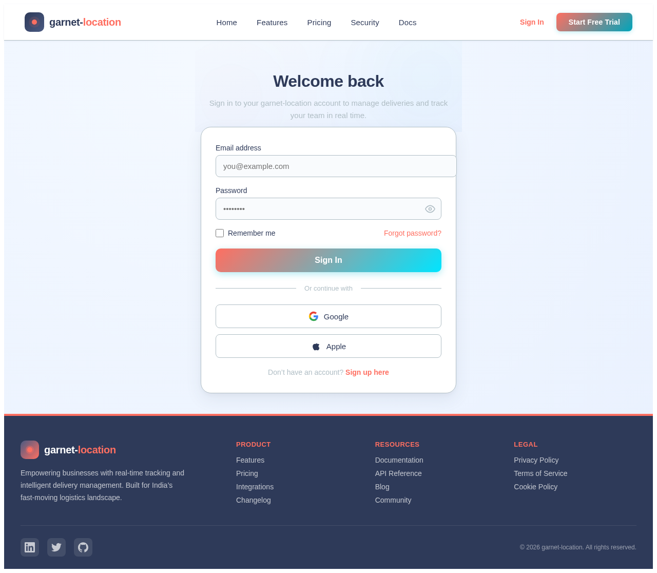 Login design preview
