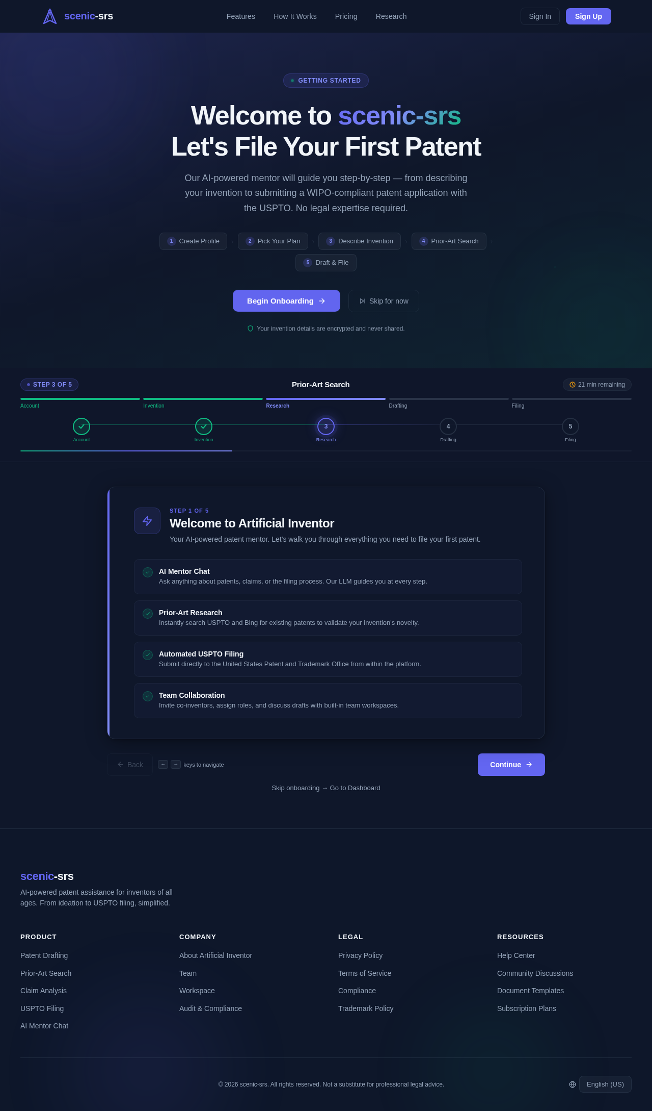 Onboarding design preview