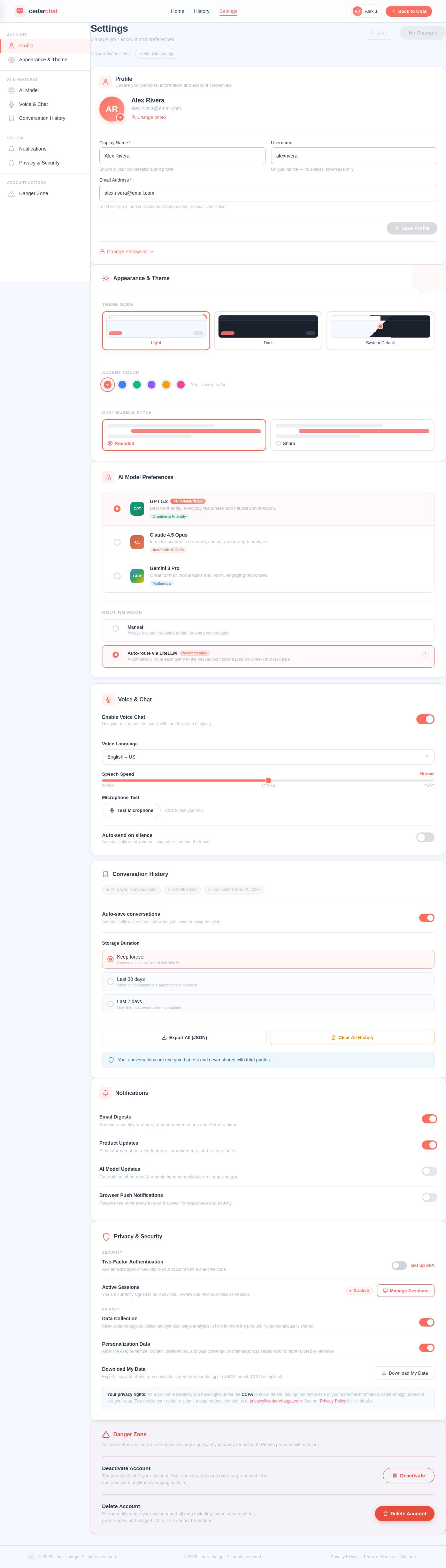 Settings design preview