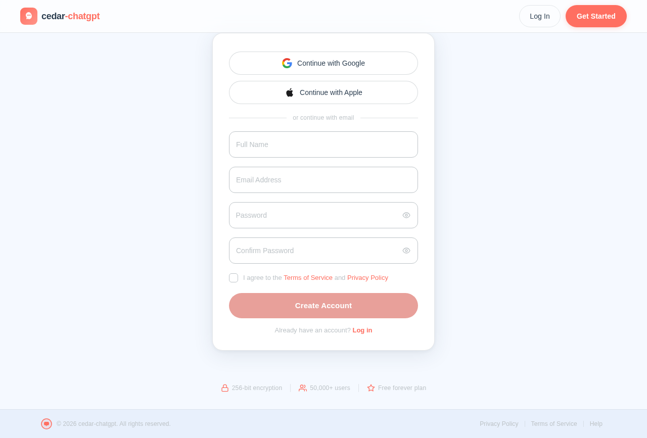 Signup design preview