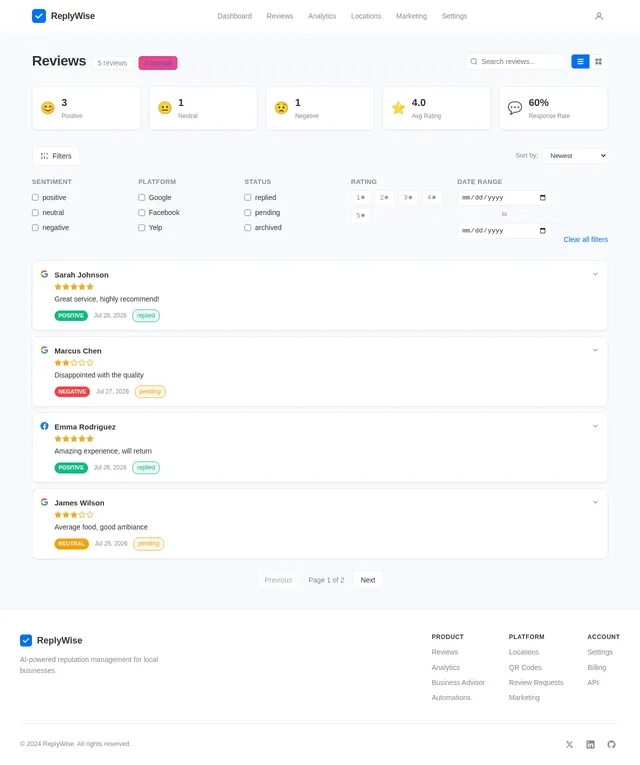Reviews