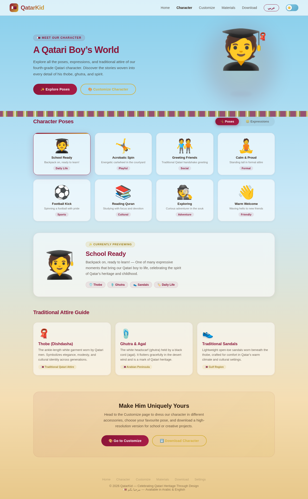 Character design preview