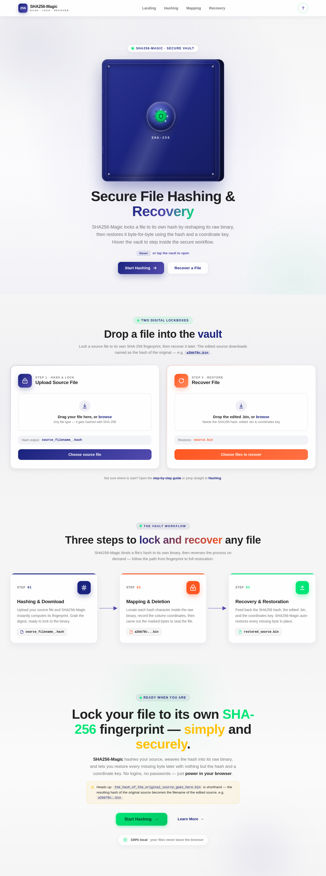Landing design preview