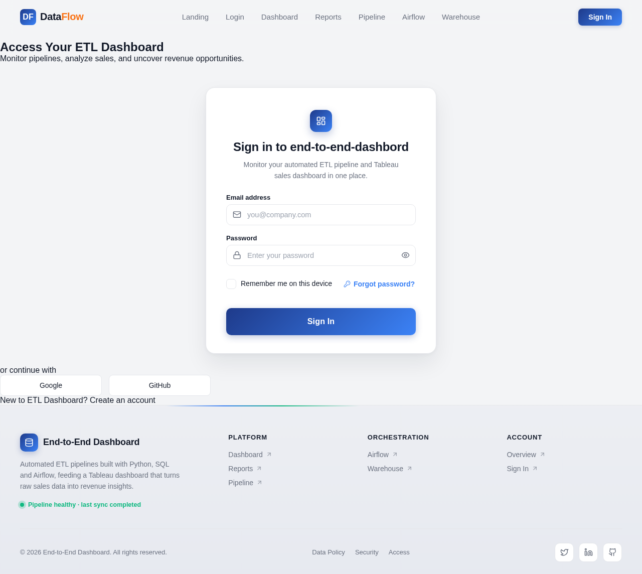 Login design preview