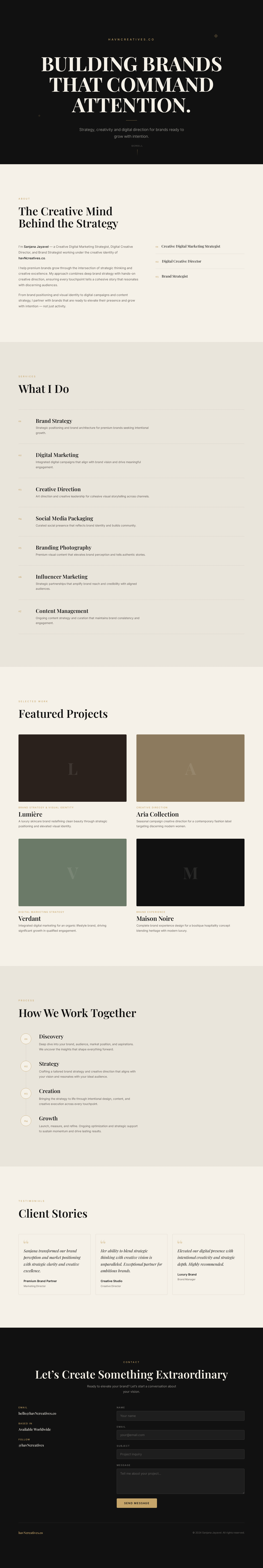 Landing Page design preview