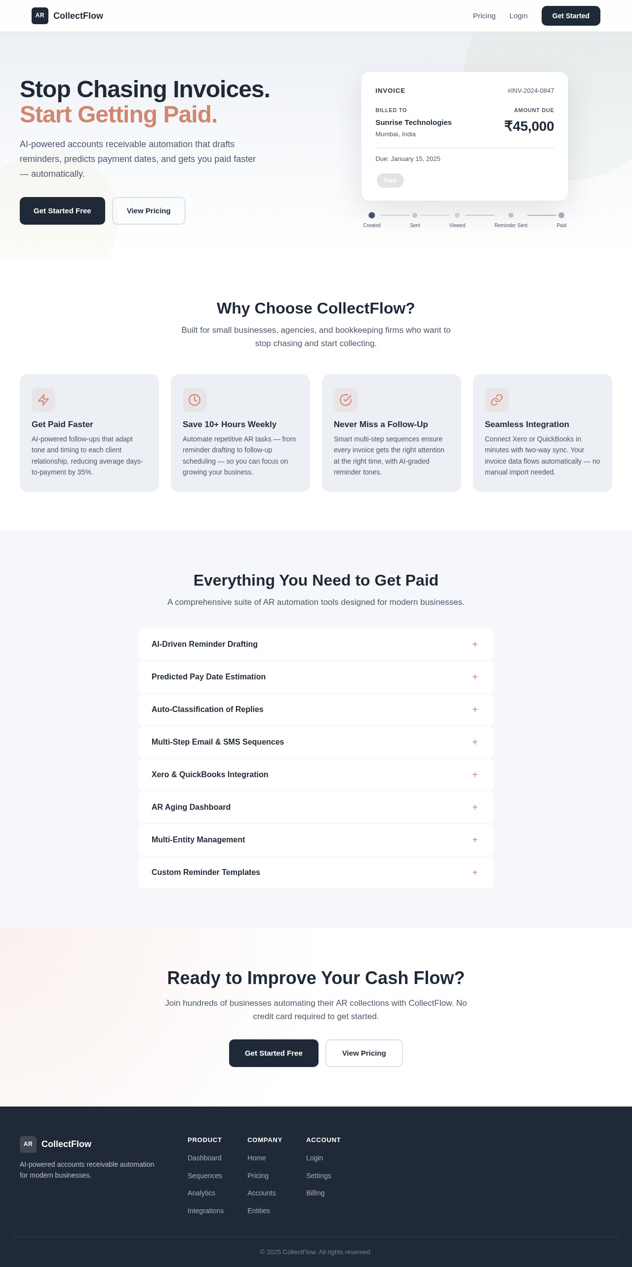 Landing design preview