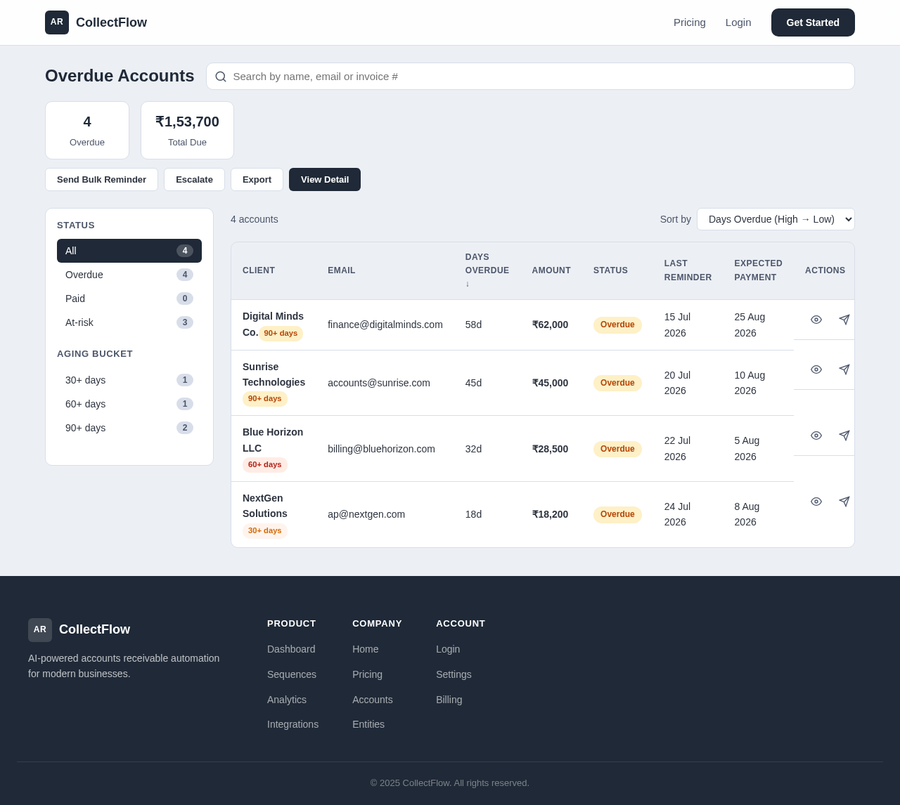 Accounts design preview