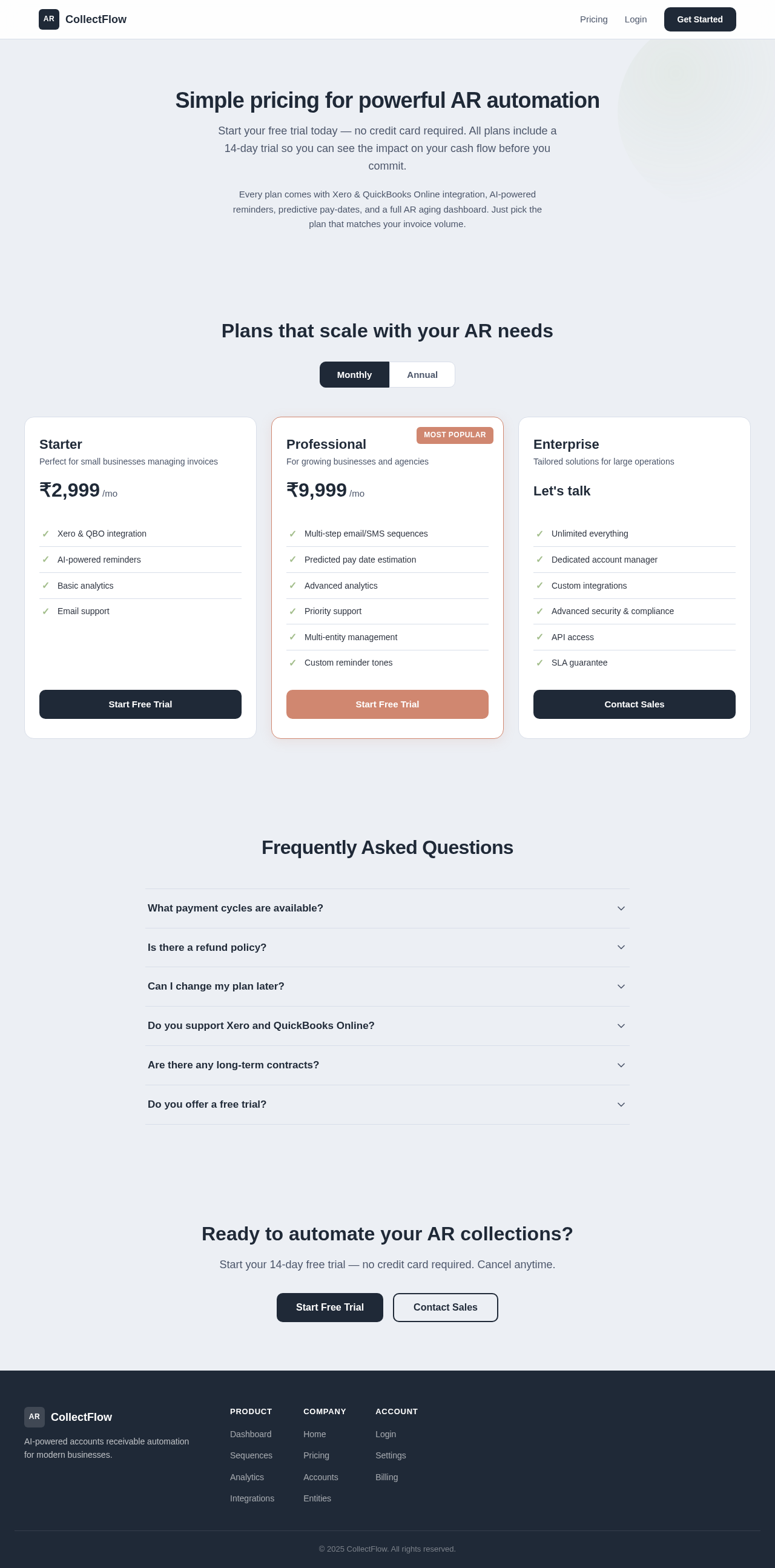 Pricing design preview