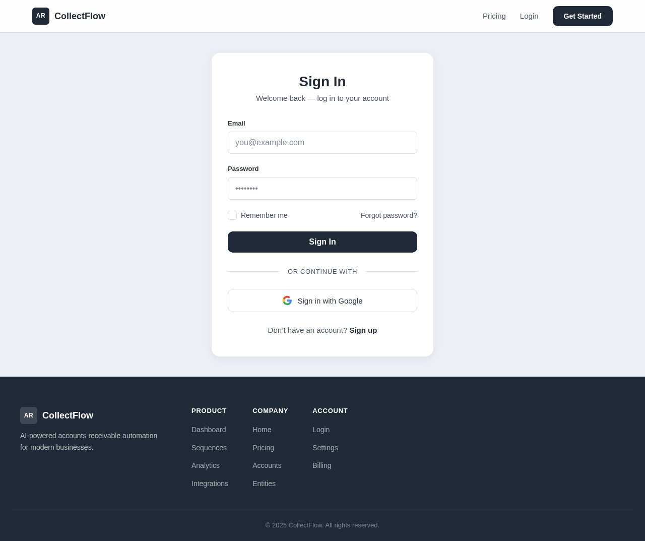 Login design preview