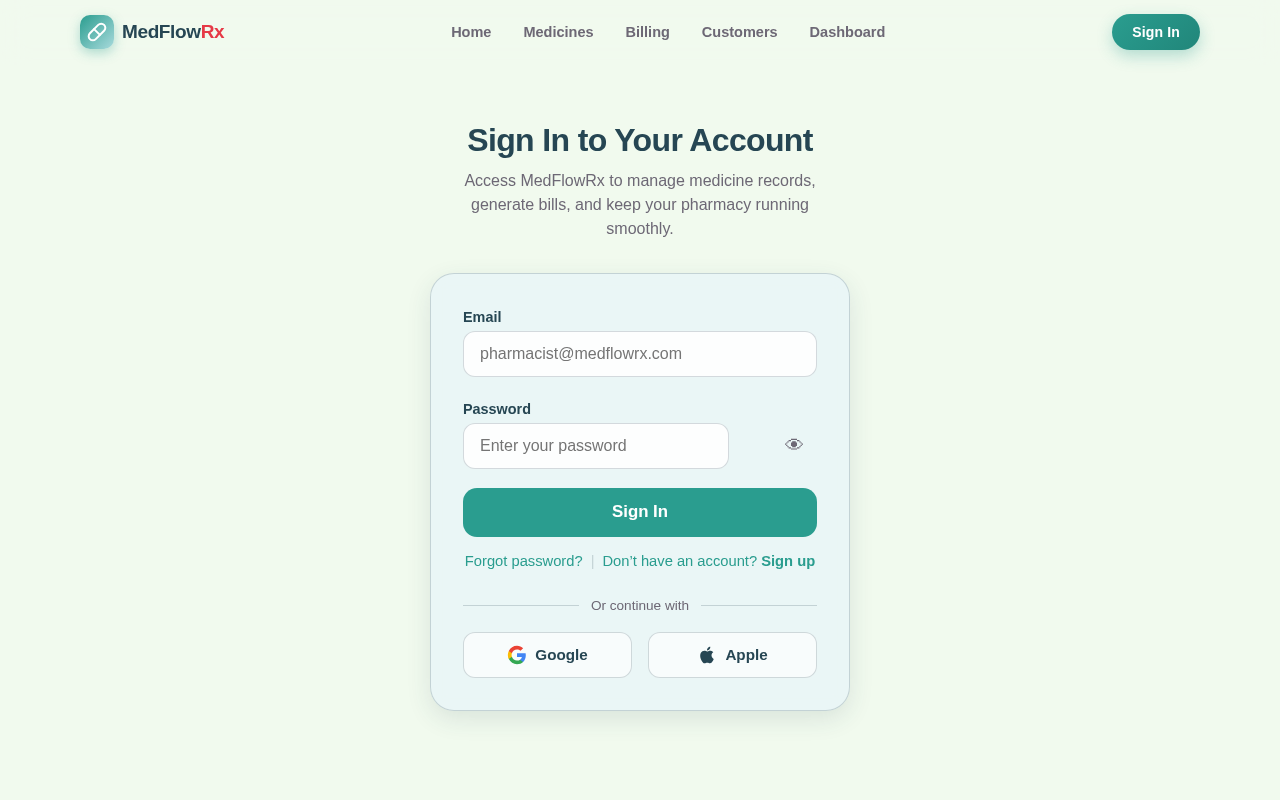 Login design preview