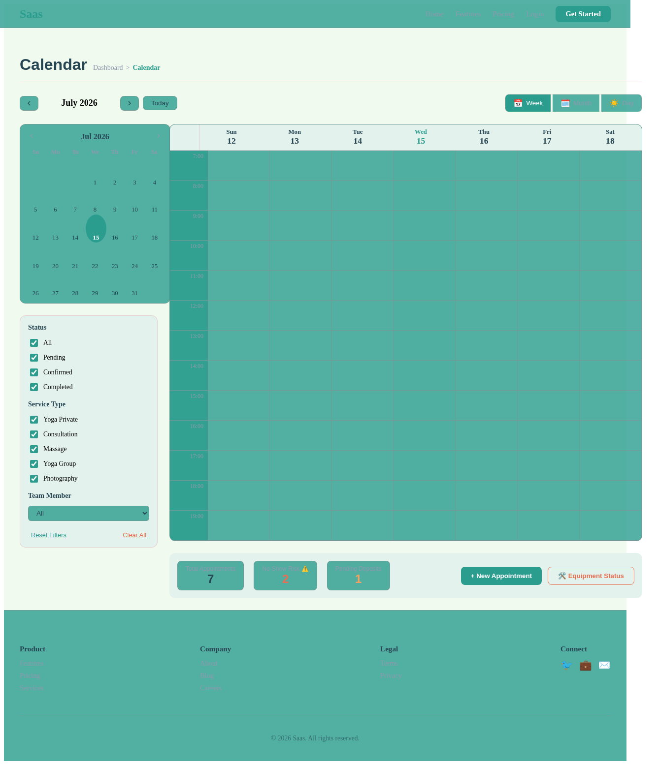 Calendar design preview