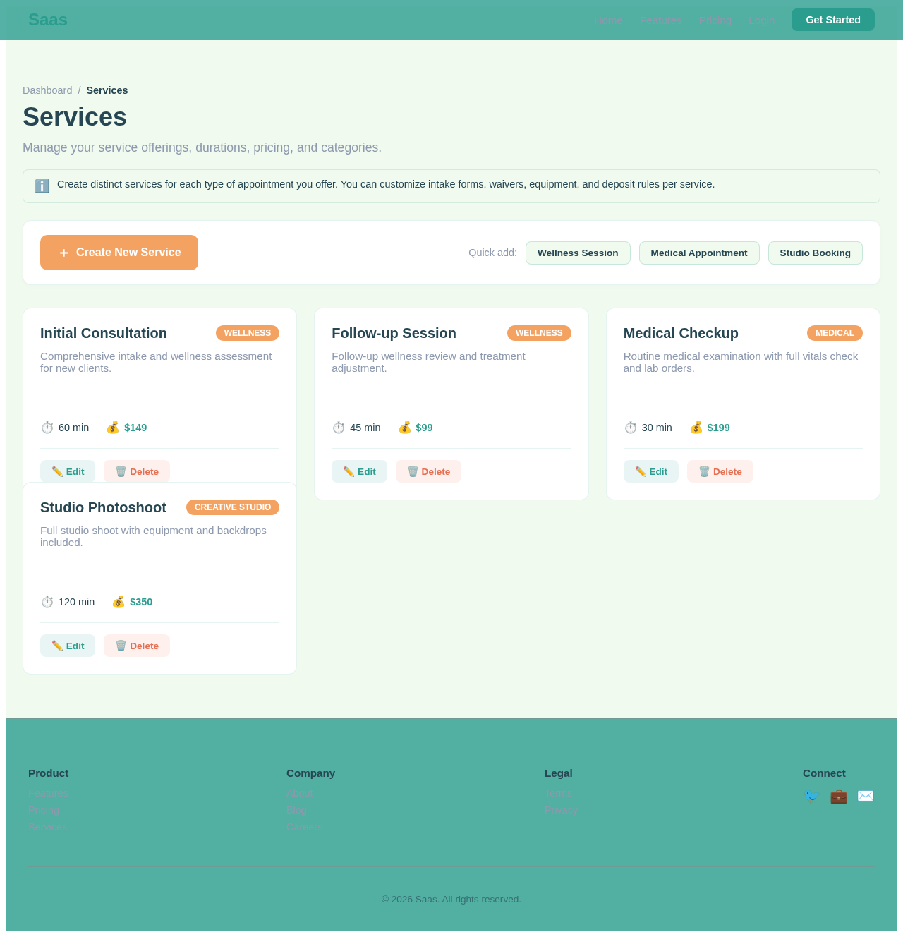 Services design preview