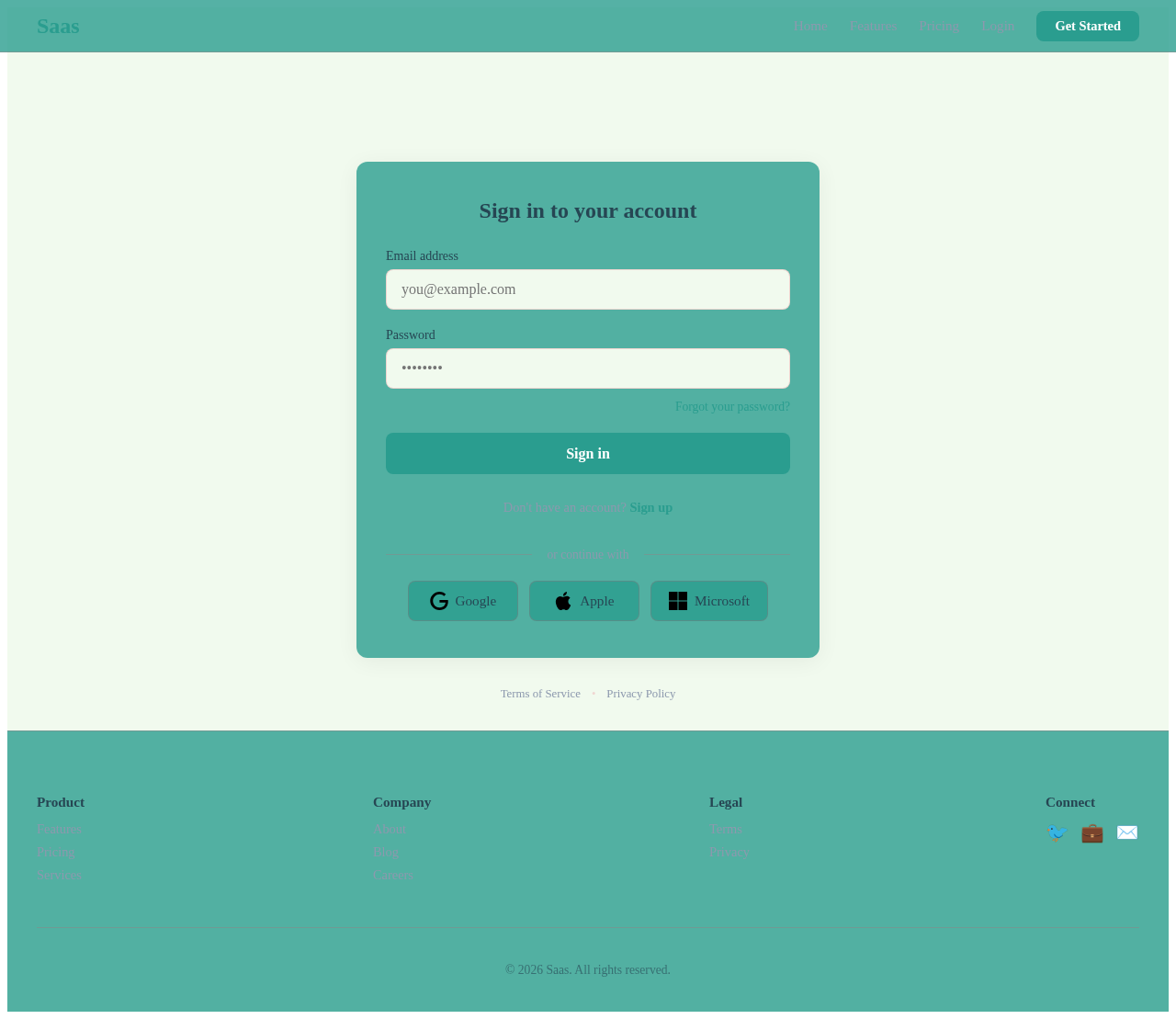 Login design preview