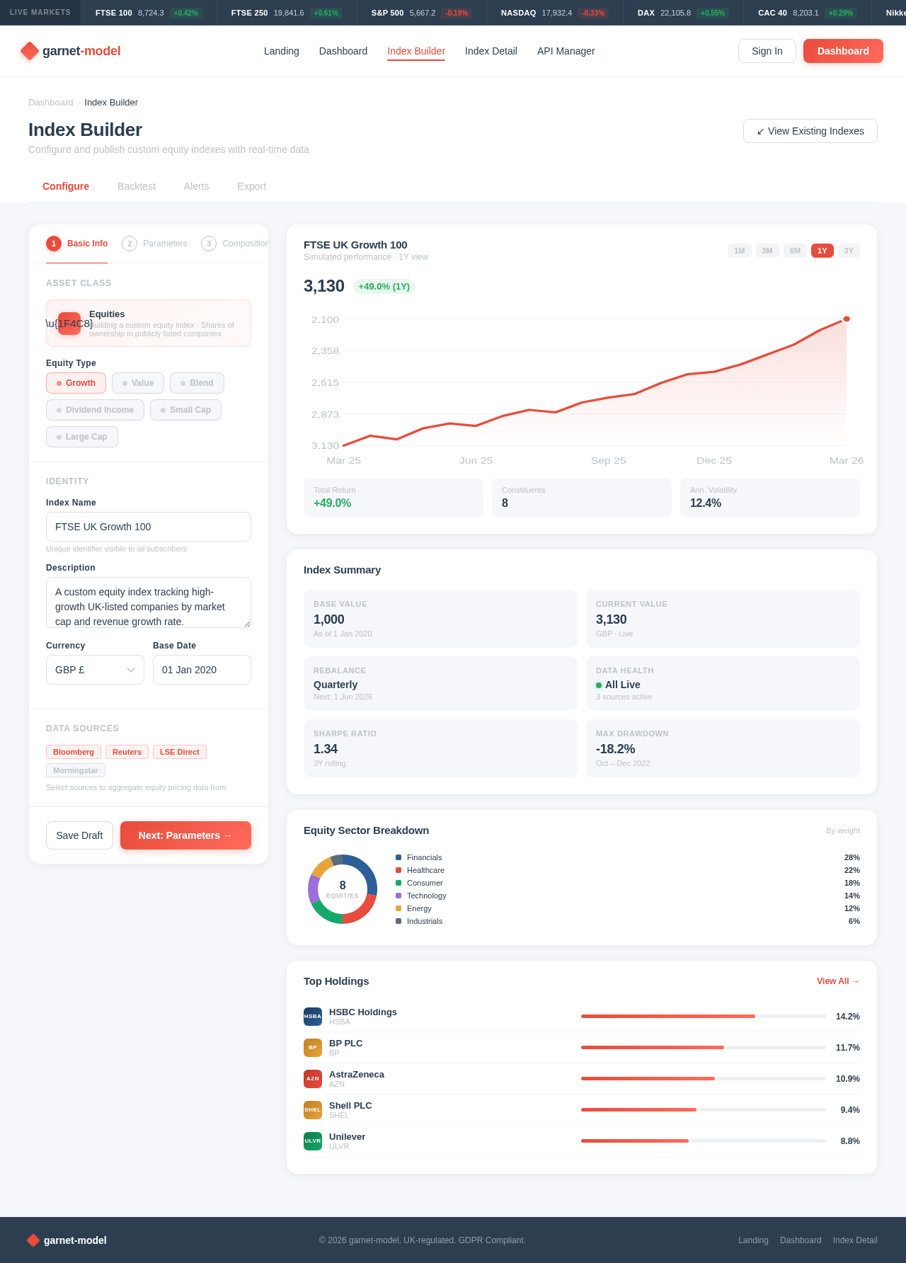Index Builder design preview