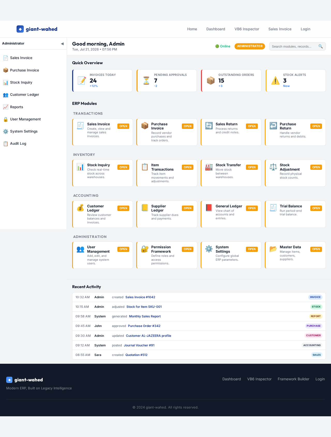 Dashboard design preview