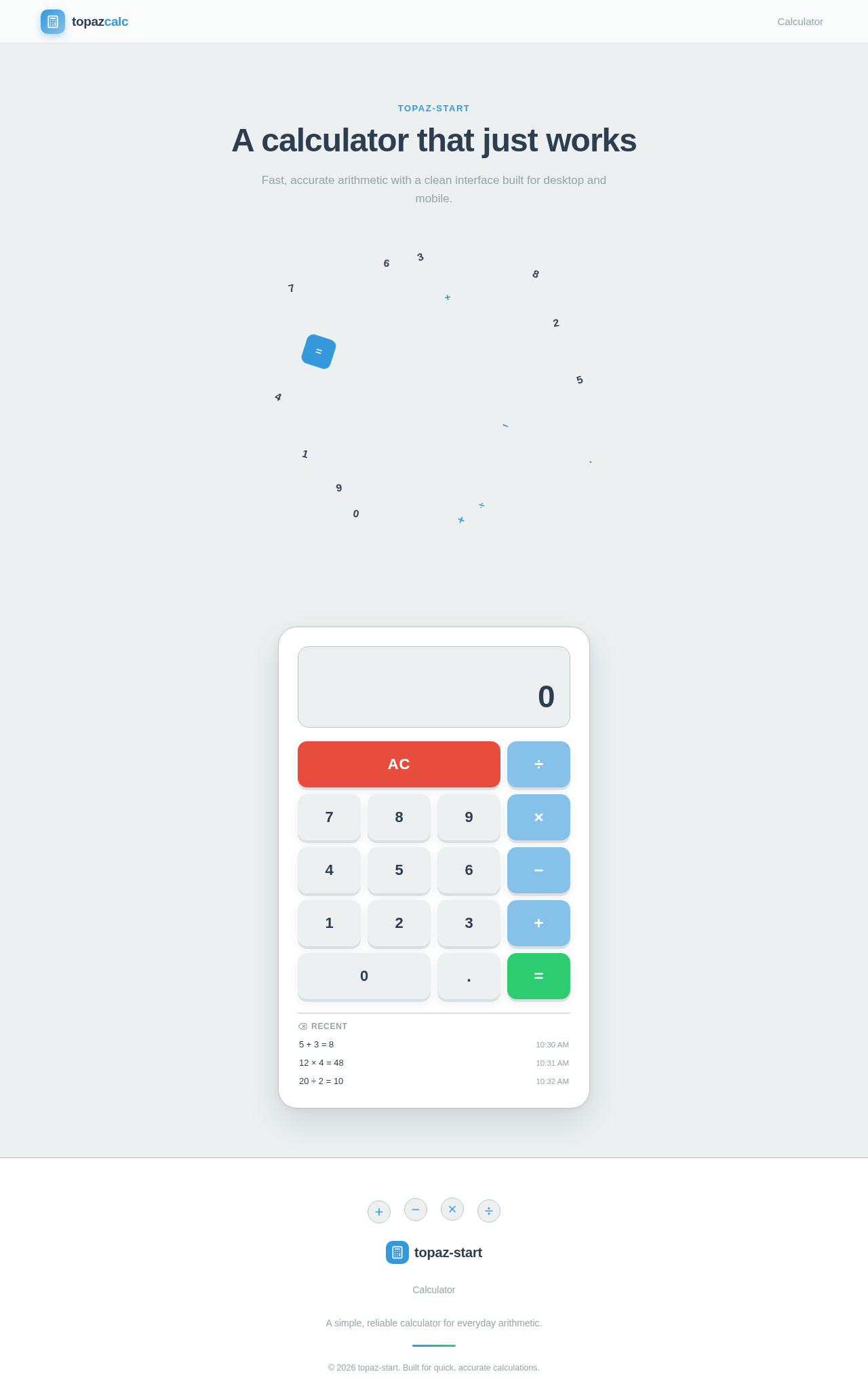 Calculator design preview
