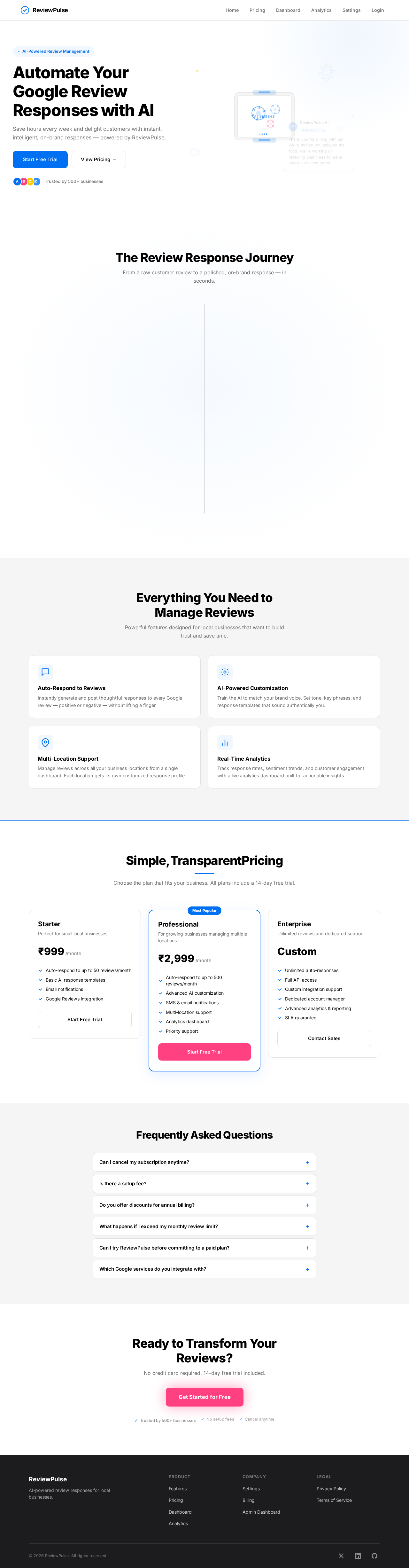 Landing design preview