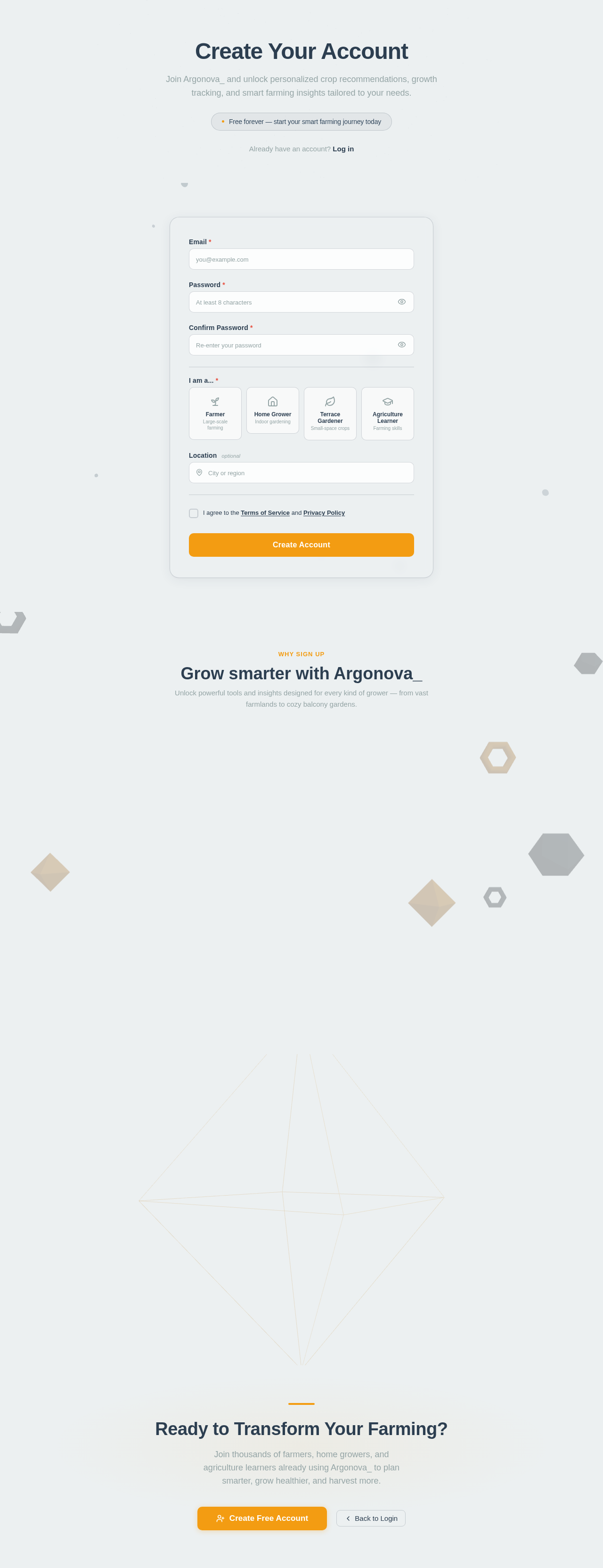 Signup design preview