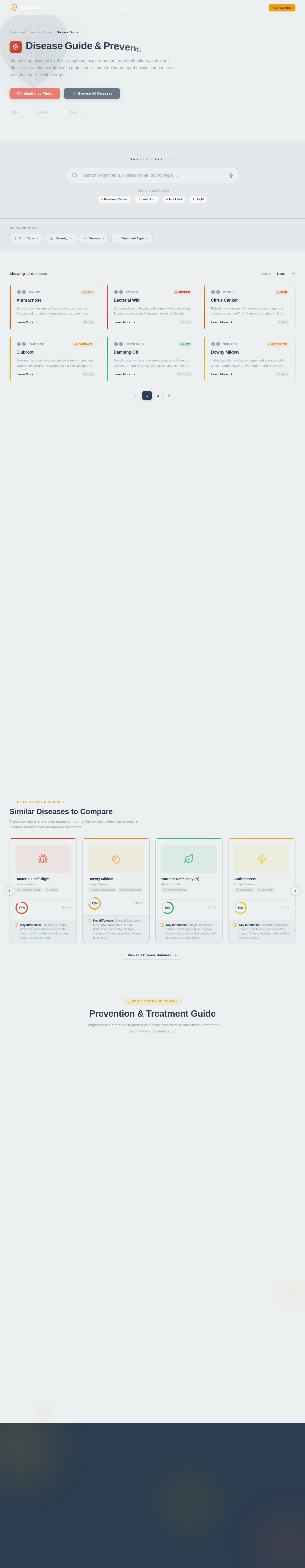 DiseaseGuide design preview