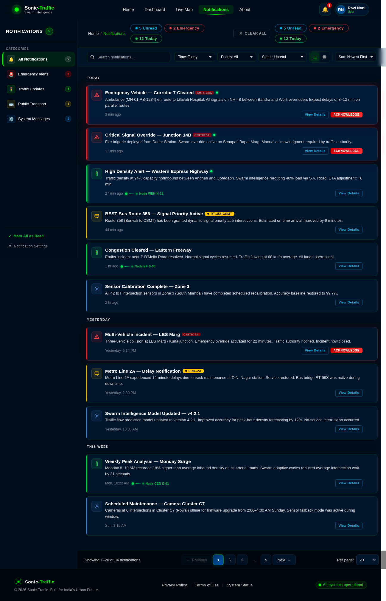 Notifications design preview