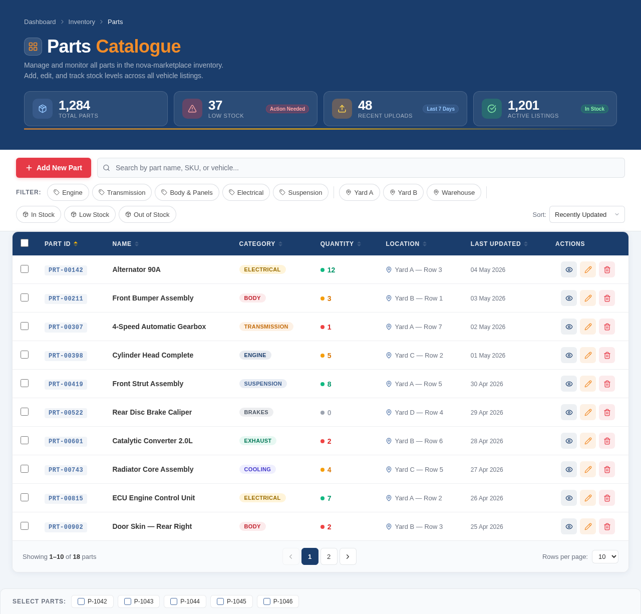 AdminParts design preview