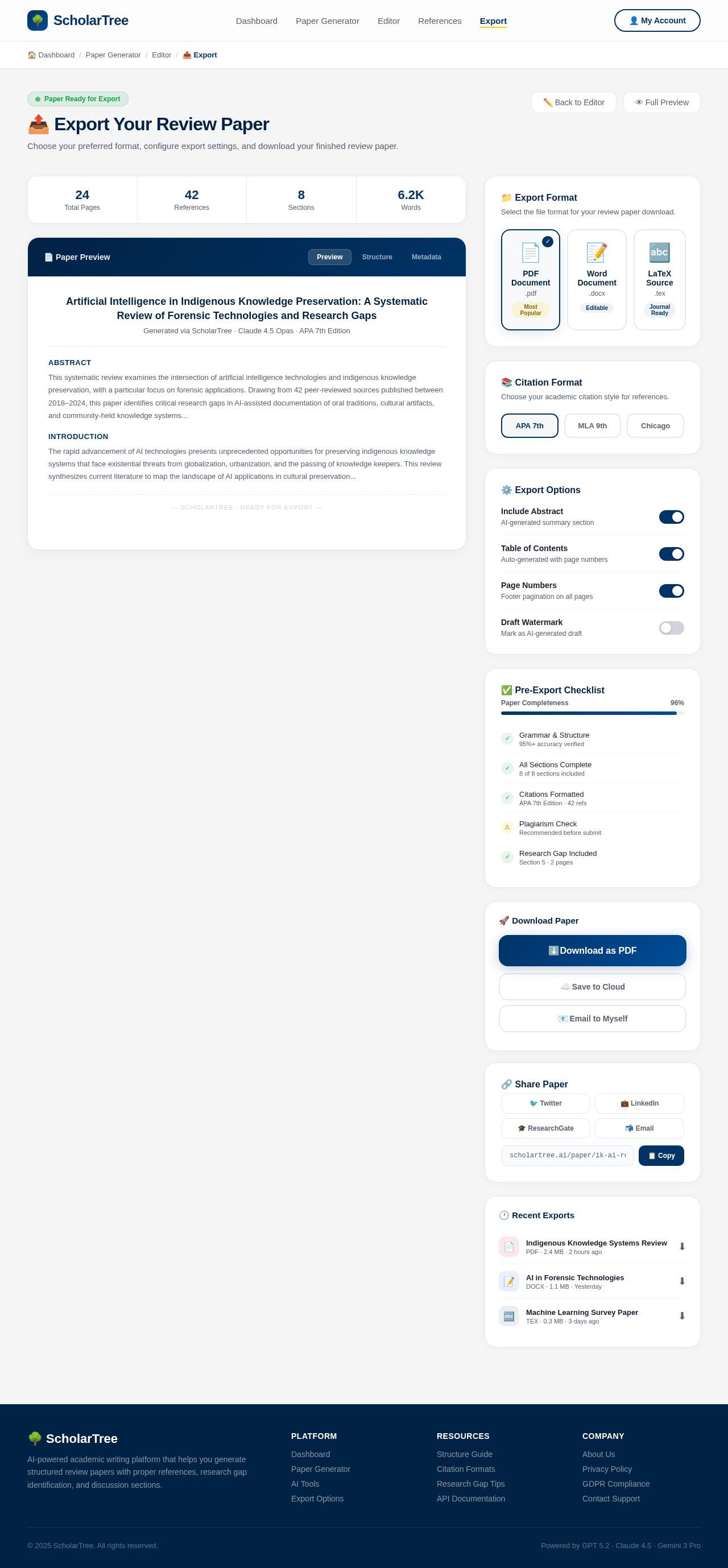 Export design preview