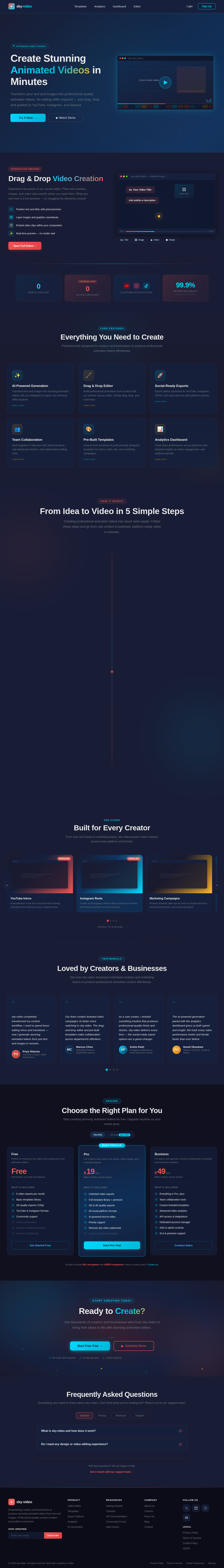 Landing design preview