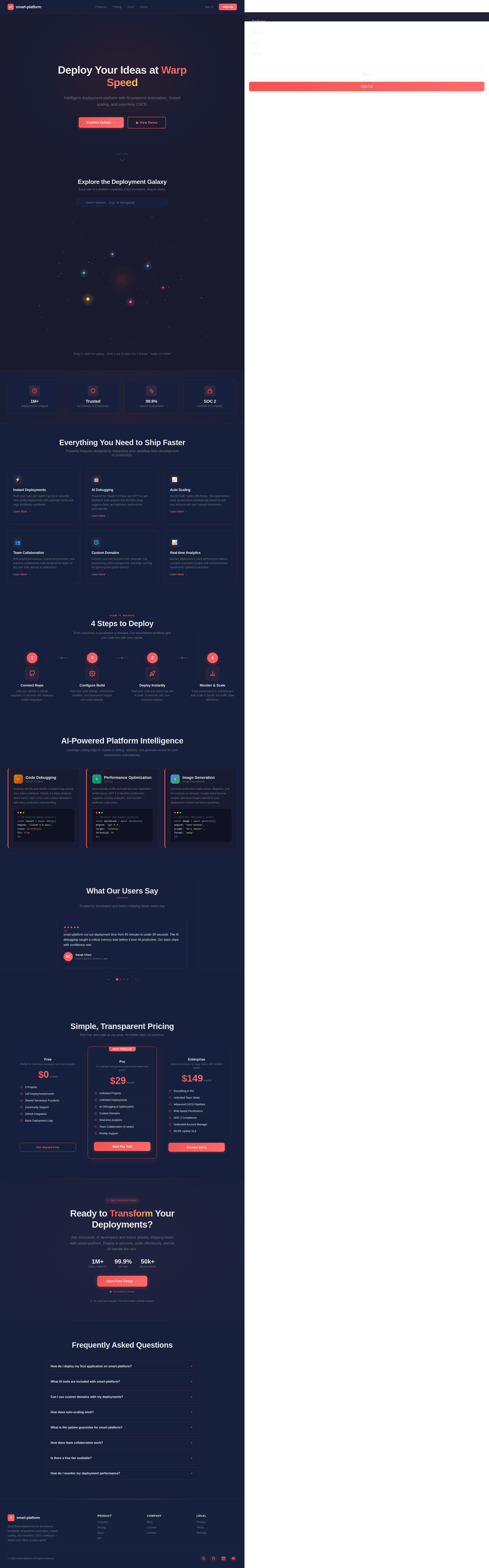 Landing design preview