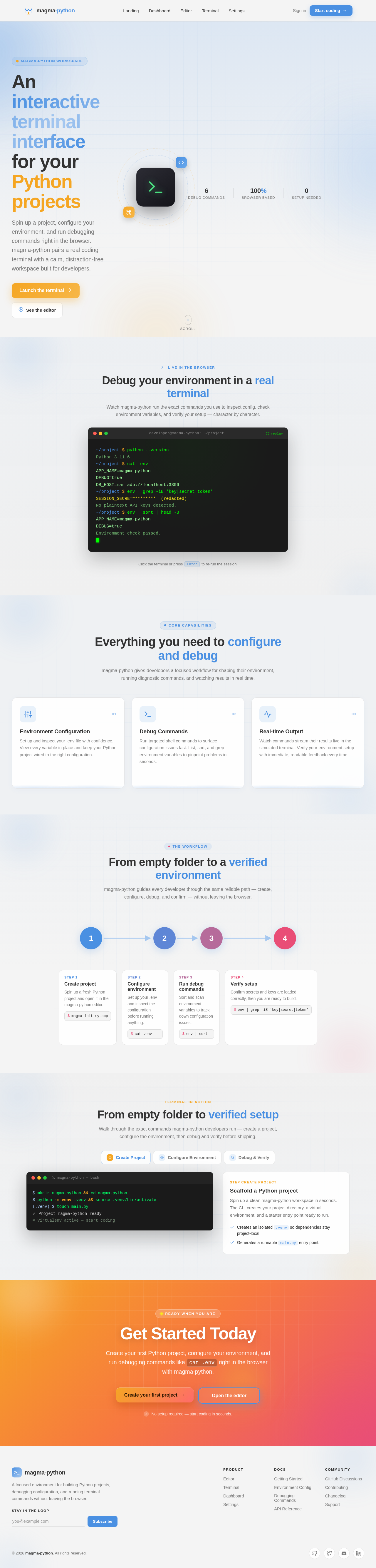 Landing design preview