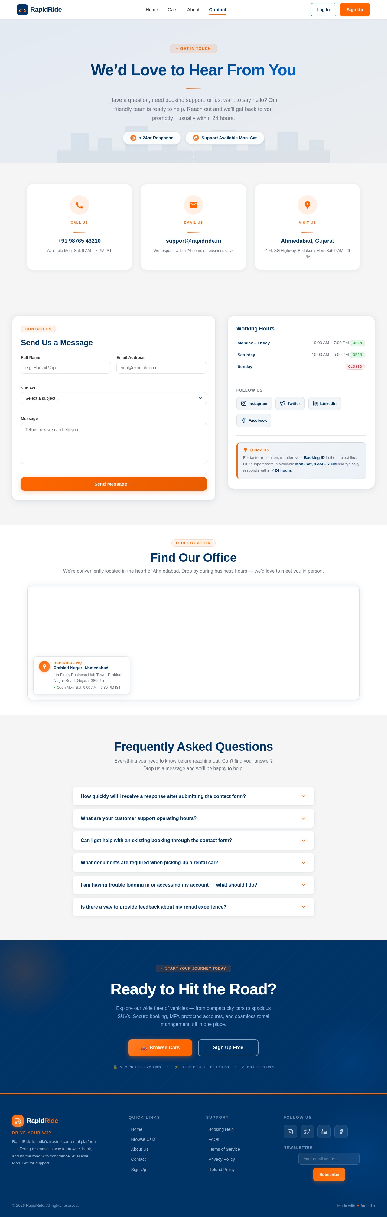 Contact design preview