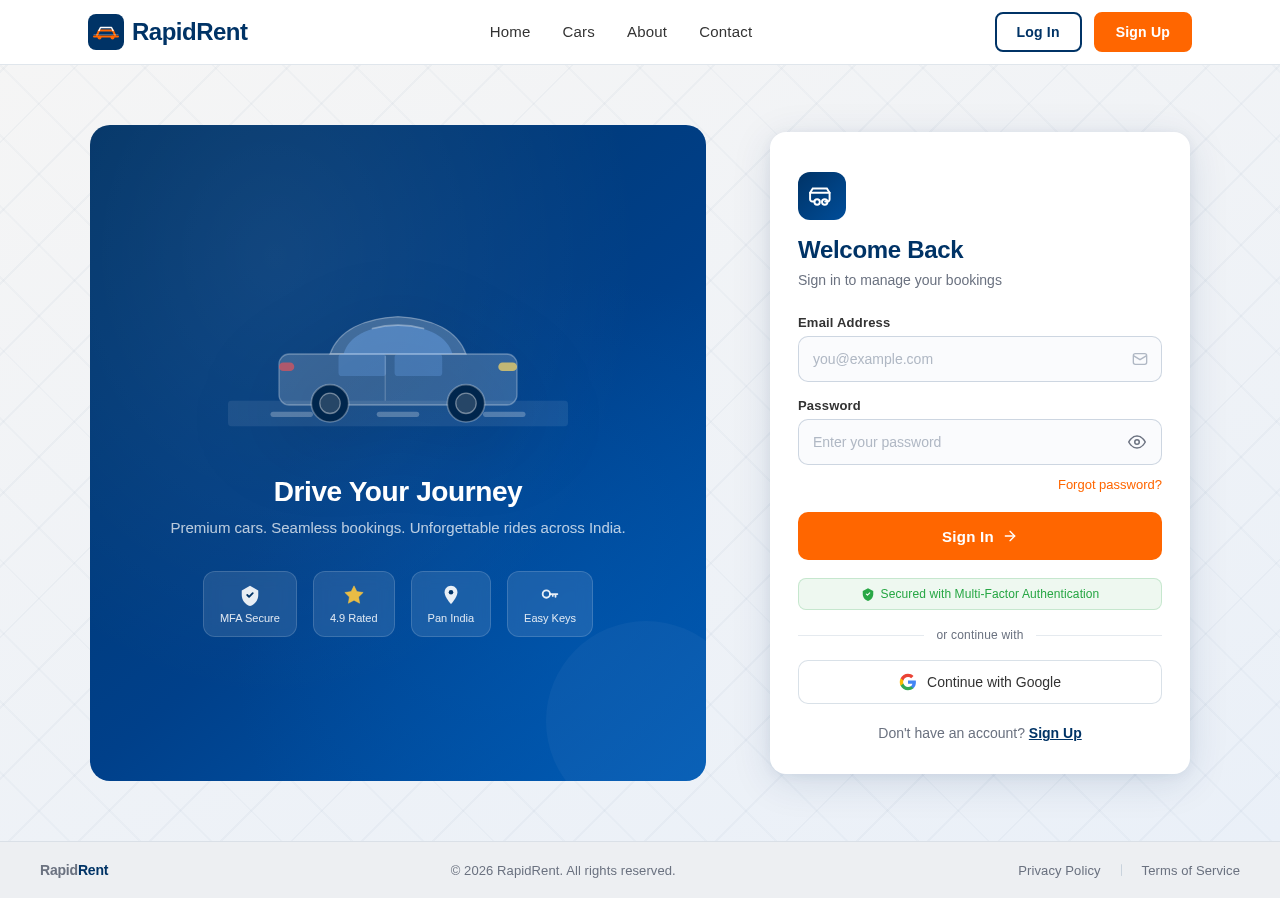 Login design preview