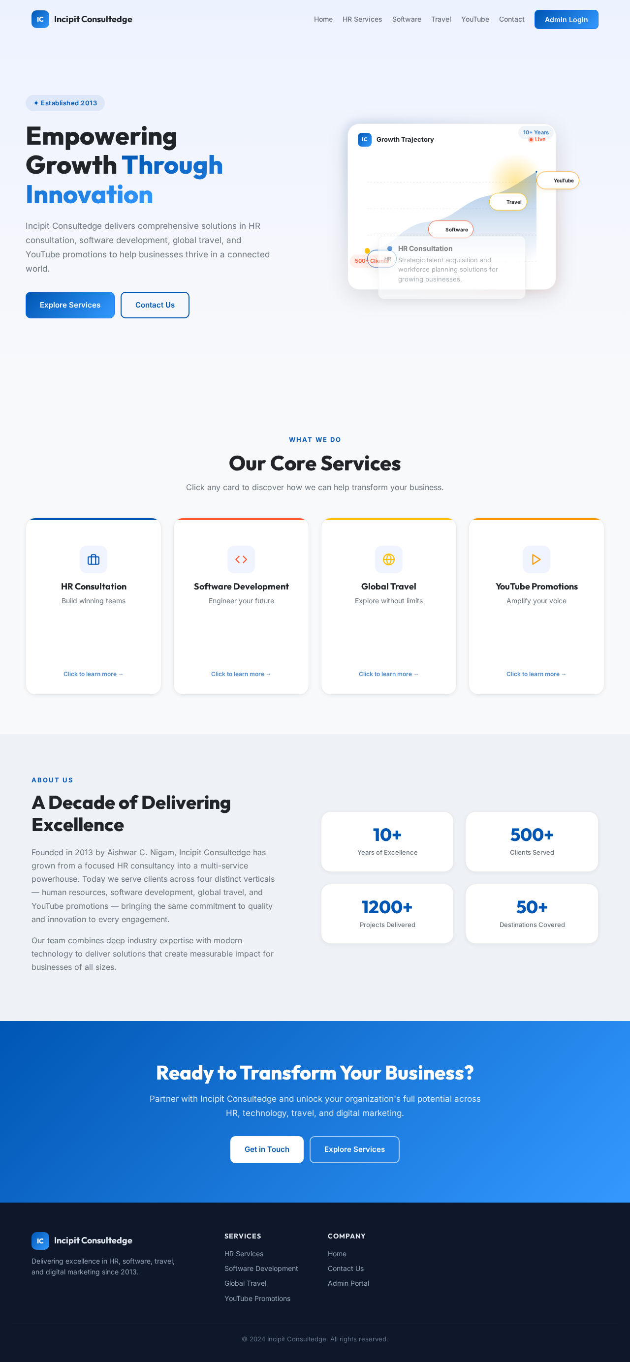 Landing design preview