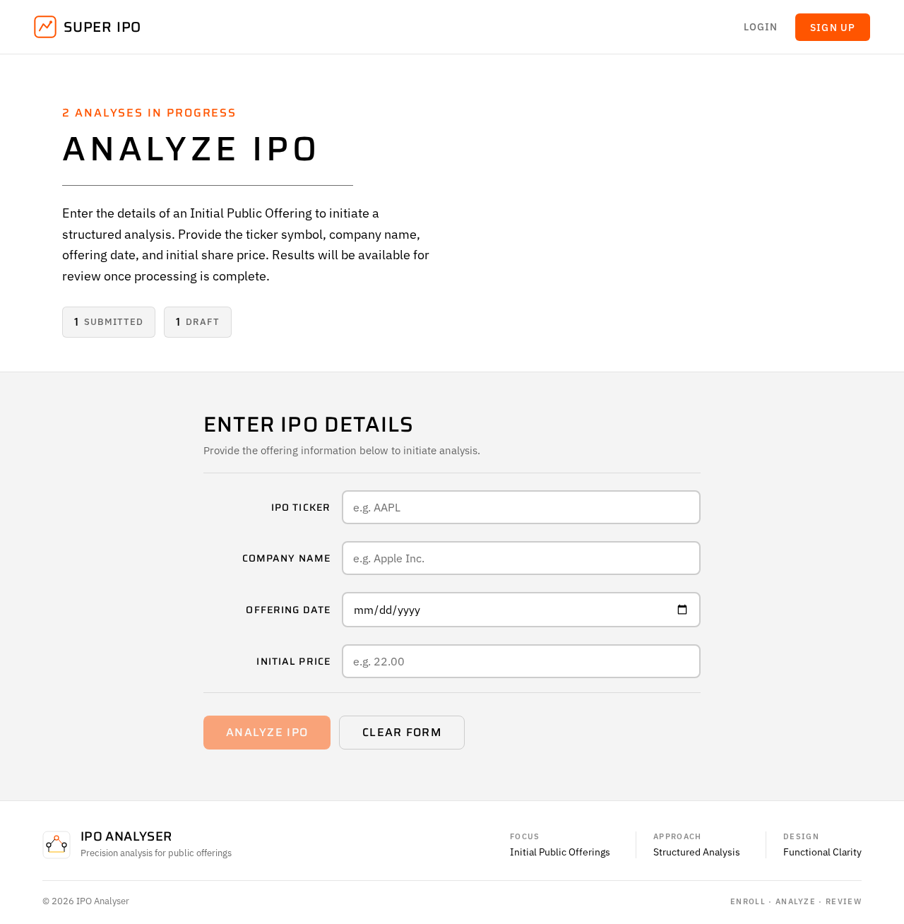 Analyze design preview