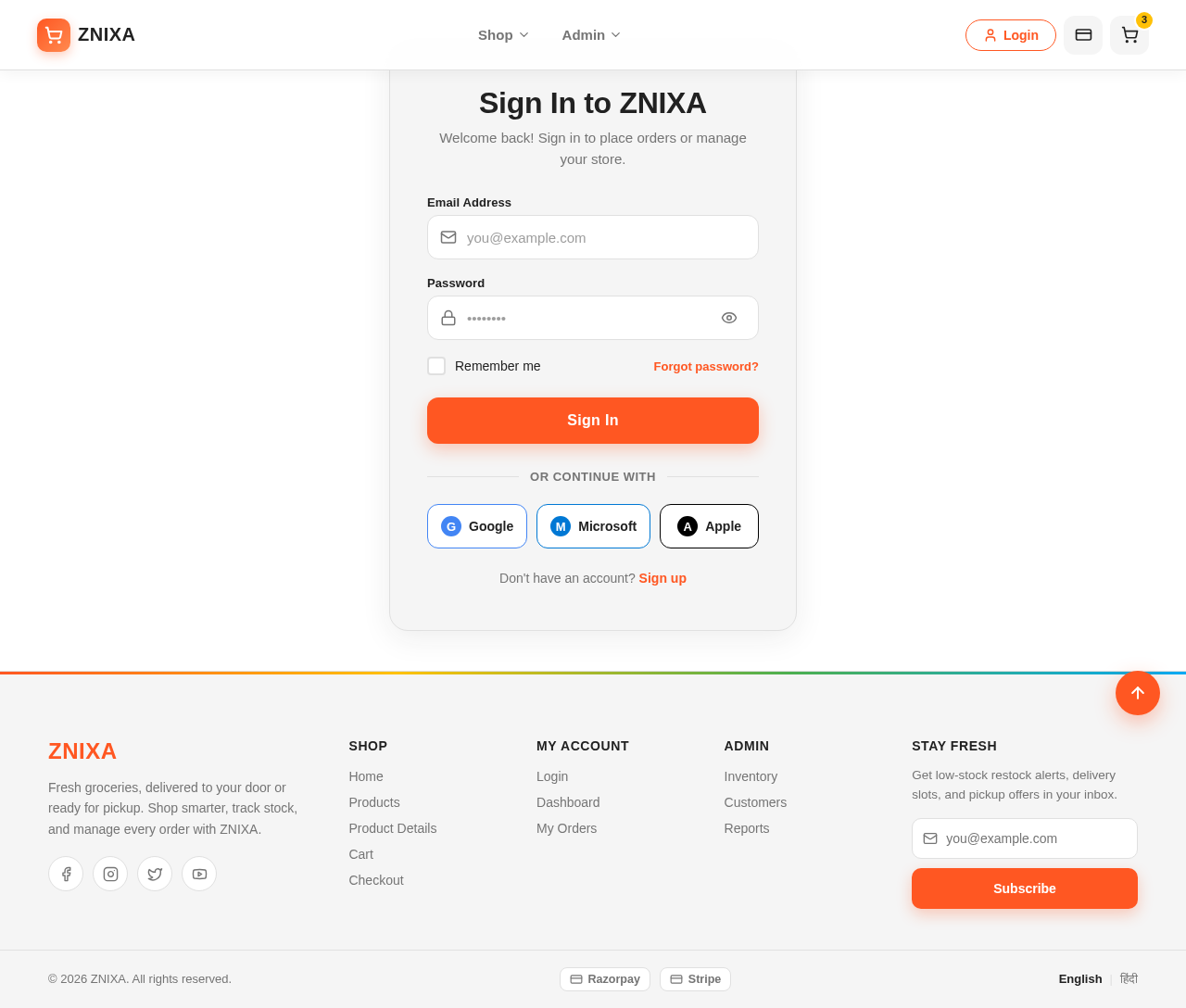Login design preview