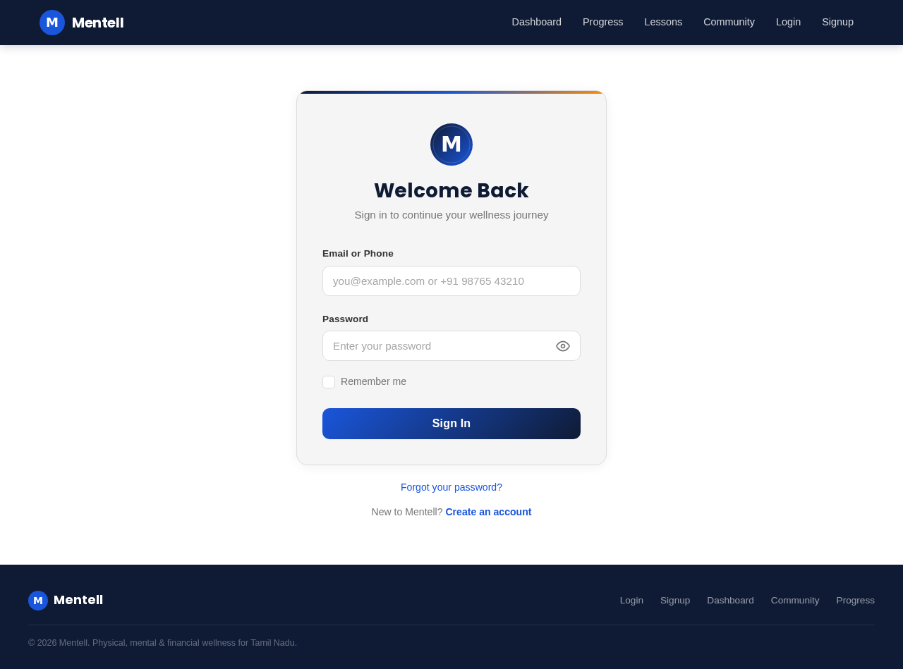 Login design preview