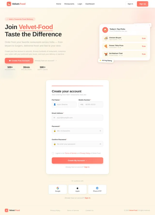 Signup