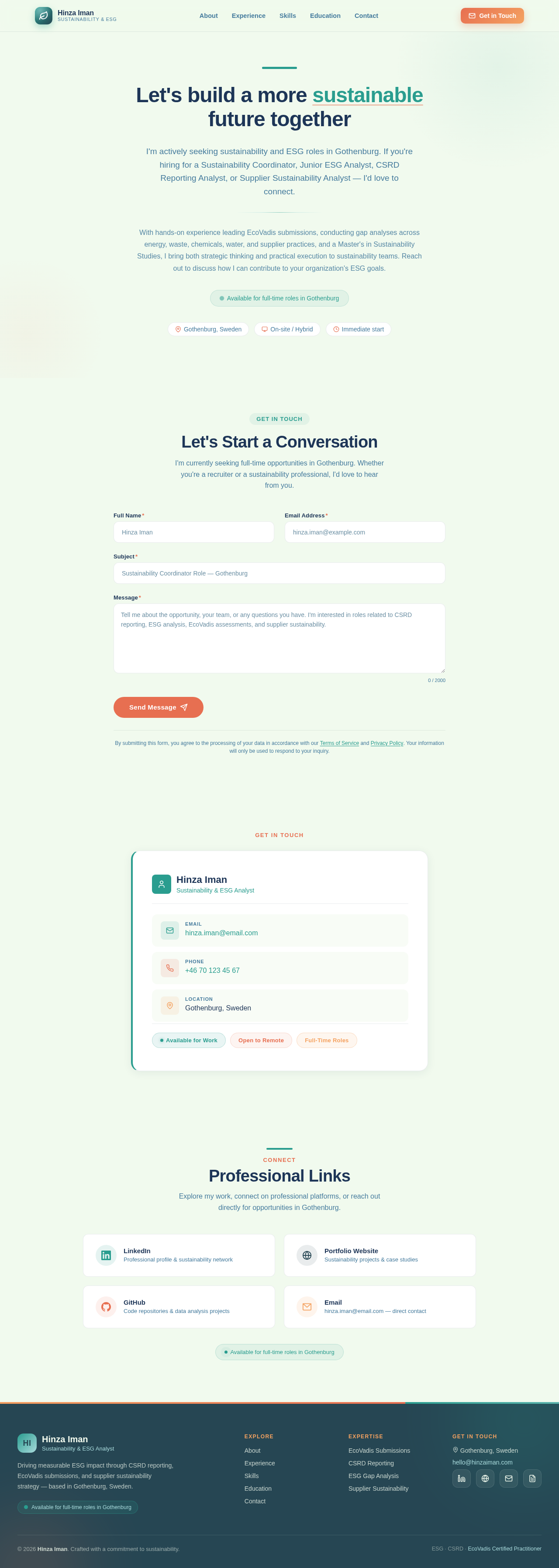 Contact design preview