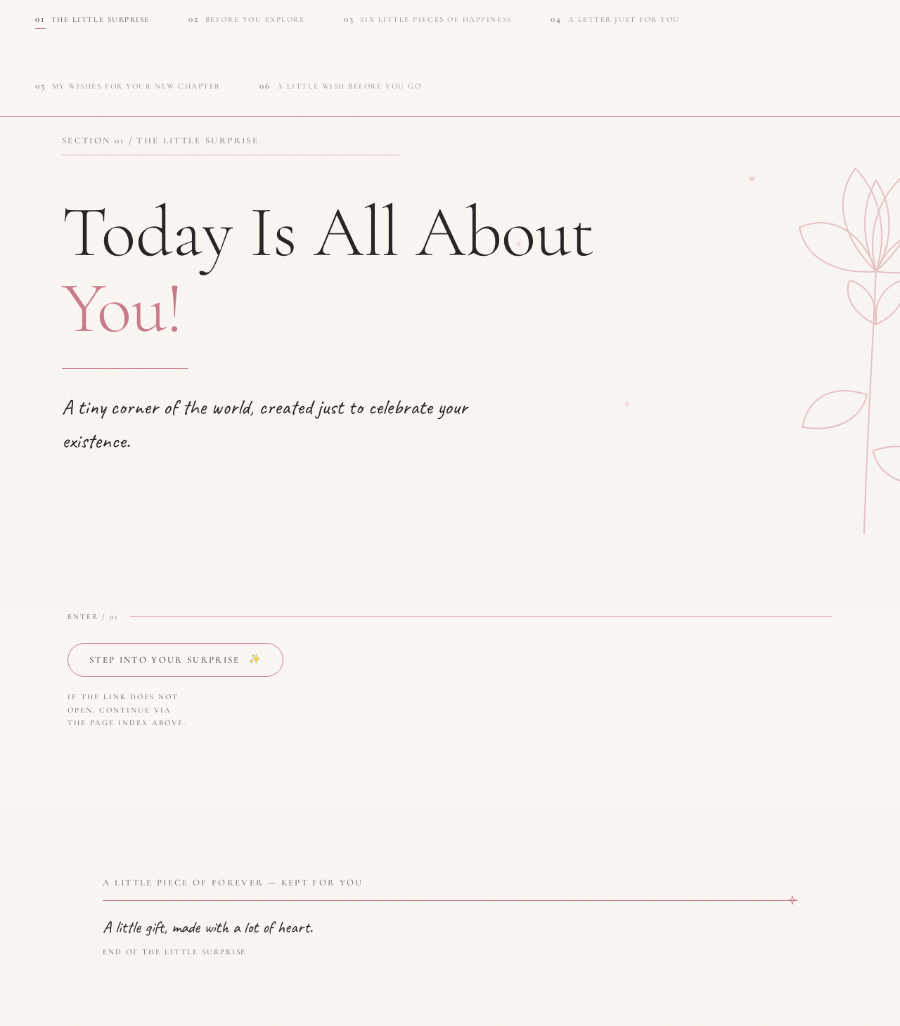 The Little Surprise design preview