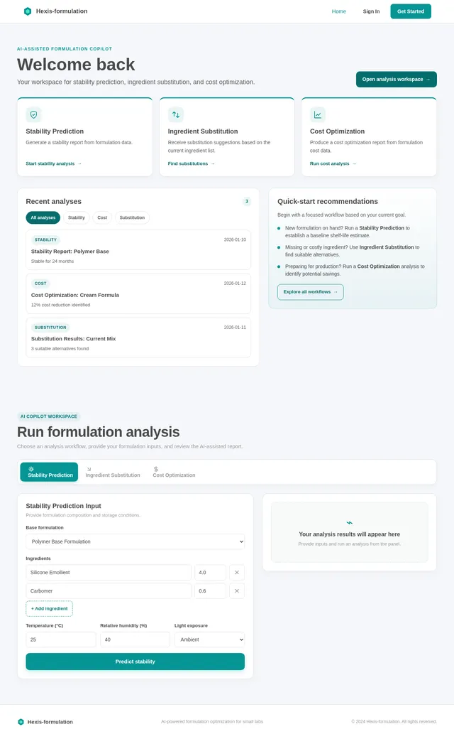 AI-assisted formulation copilot