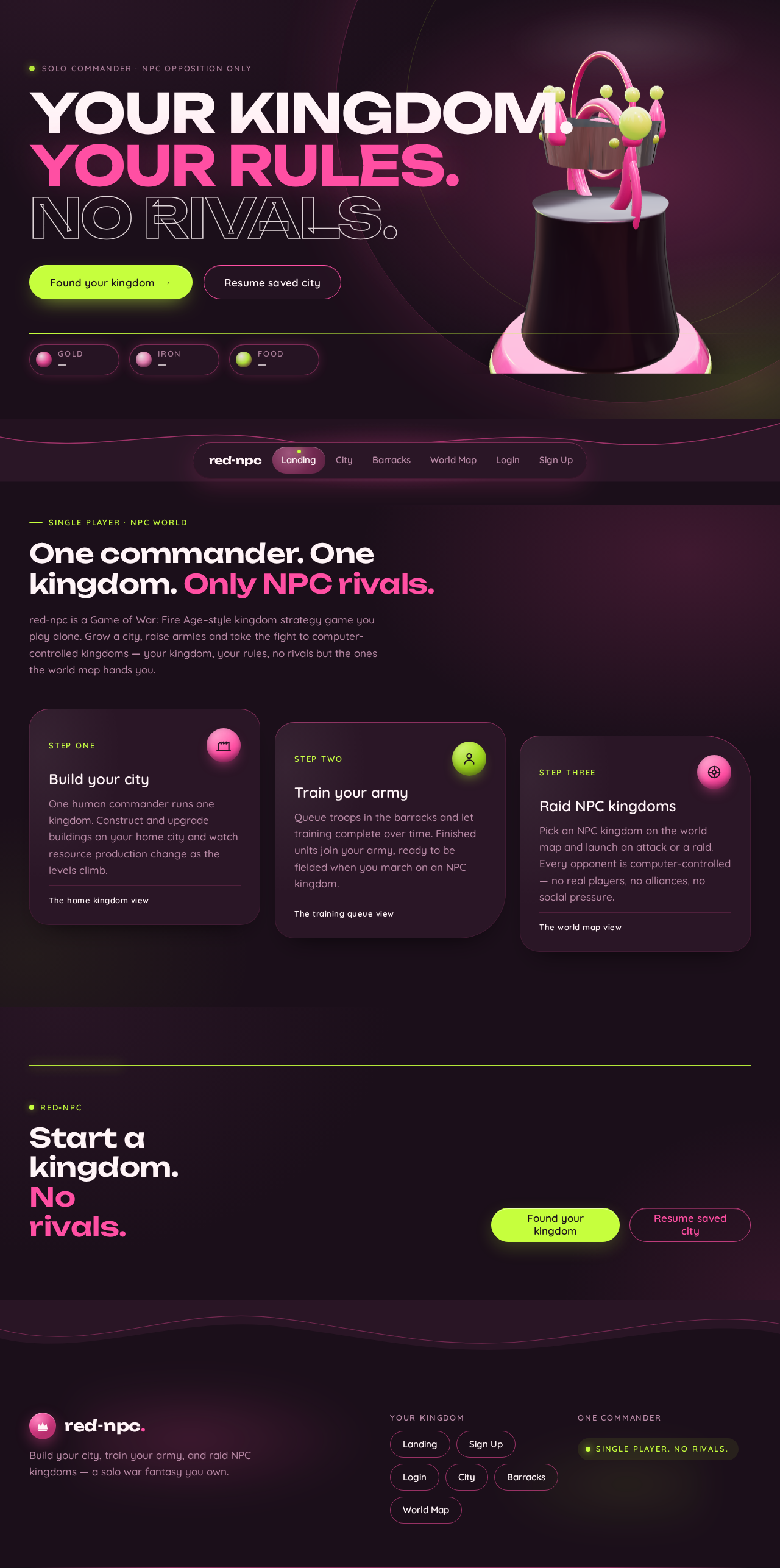 Landing design preview